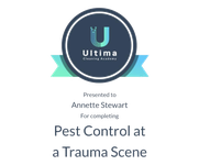 Ultima Pest Control at Trauma Scene